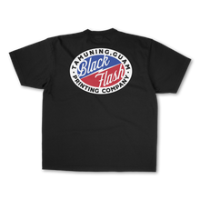 Load image into Gallery viewer, Black Flash Oval Logo Tee
